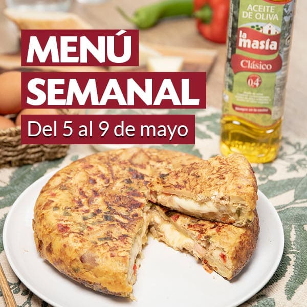 Menú semanal del 5 al 9 de mayo