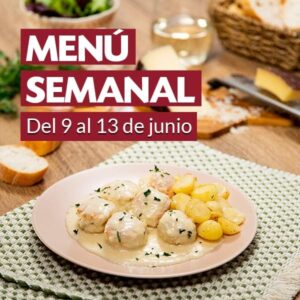 Menú semanal 9 al 13 de junio