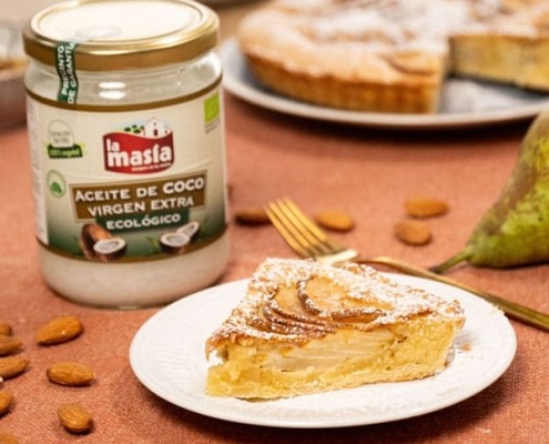 Receta casera de Tarta de pera y almendra