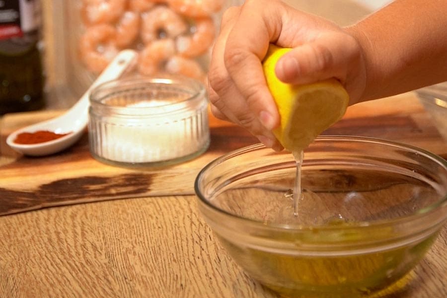 Preparación de la vinagreta