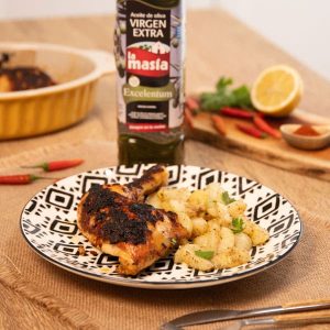 Receta casera Pollo piri piri con patatas