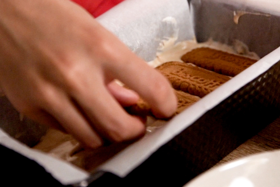 Receta casera de Sandwich de crema de galletas. Montamos el sandwich