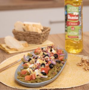 Receta casera de Ensalada de judías con aceite de oliva Clásico La Masía