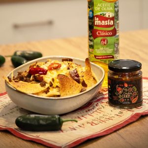 Receta casera de nachos con carne