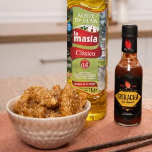 Receta casera de Pollo frito coreano. Aceite de oliva Clásico La Masía