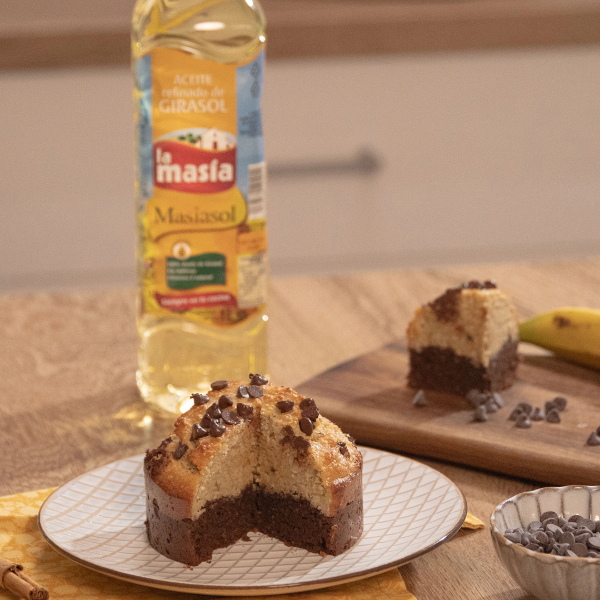 Bizcocho de chocolate sin gluten y sin azúcar